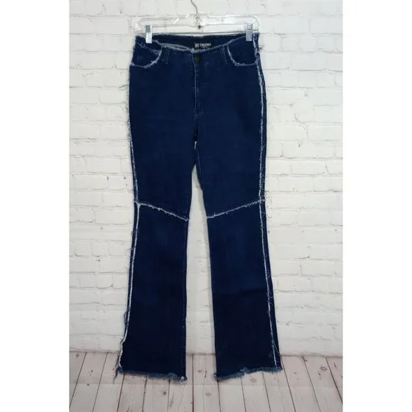 Vintage Tag Rag Women's Jeans No Tags (26x32 Measured) Raw Hem Unique